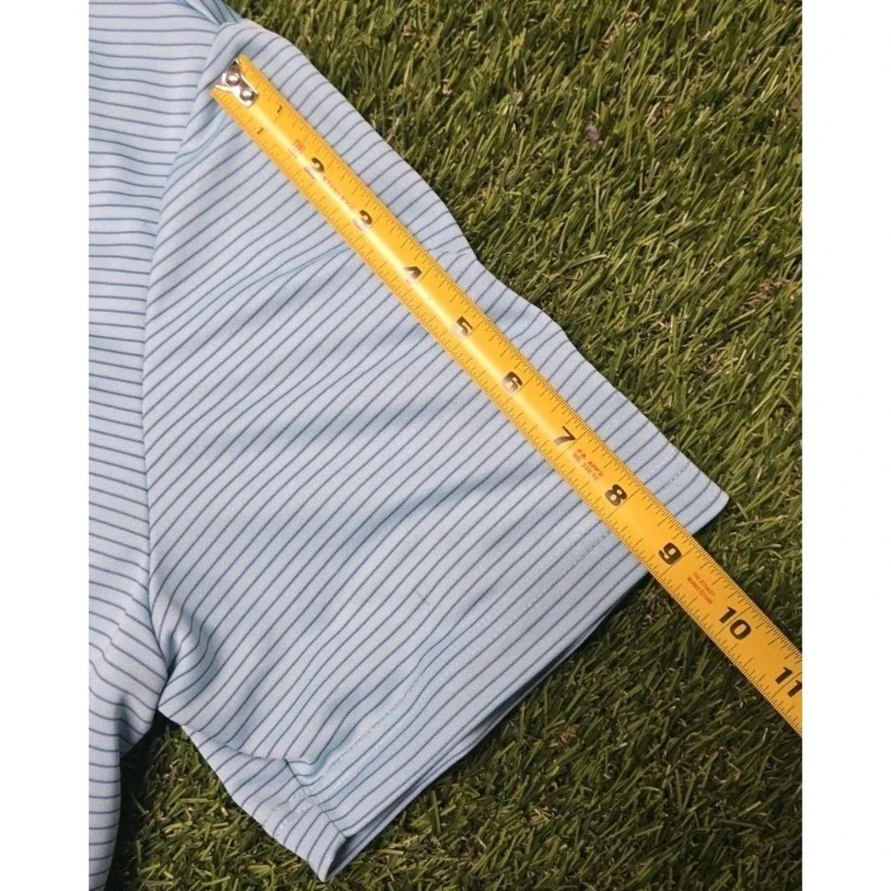 Adidas Golf Trump National Westchester Polo Shirt Men's XL Blue Striped...